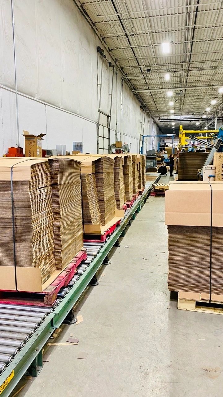 Warehouse conveyor interior